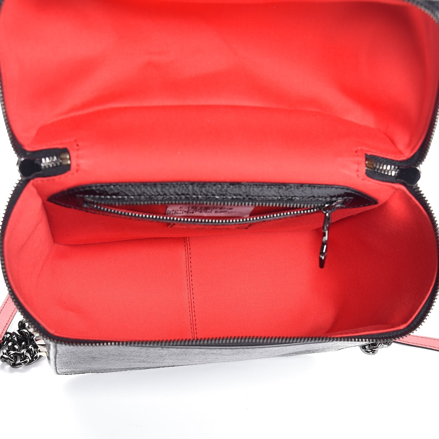 Christian Louboutin Textured Patent Calfskin Rubylou Backpack Black 5 of 7