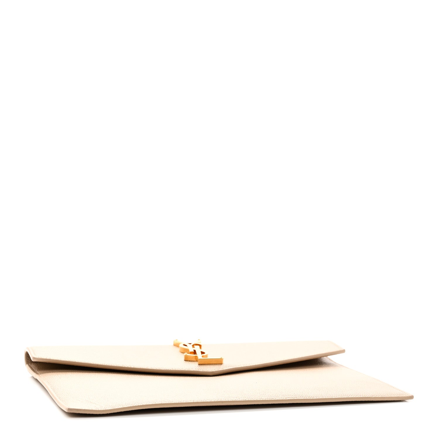 Saint Laurent Grain De Poudre Uptown Pouch Dark Beige 4 of 9