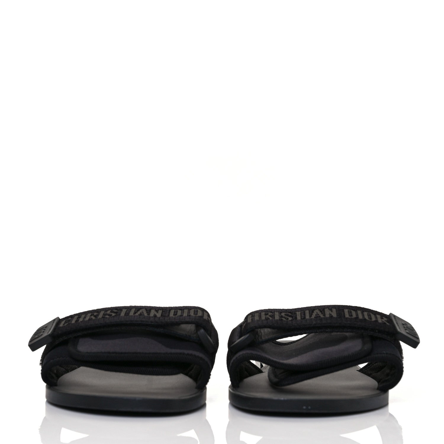 Christian Dior Technical Stretch Fabric Camouflage Dio(r)evolution Slide Sandals 38 Black Military 2 of 9