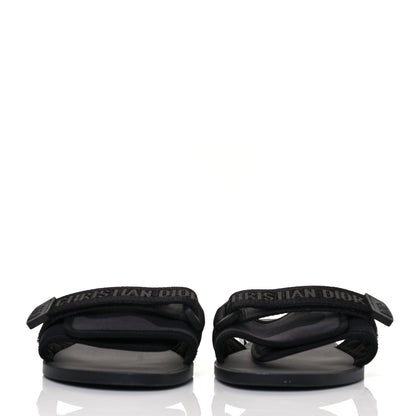 Christian Dior Technical Stretch Fabric Camouflage Dio(r)evolution Slide Sandals 38 Black Military 2 of 9