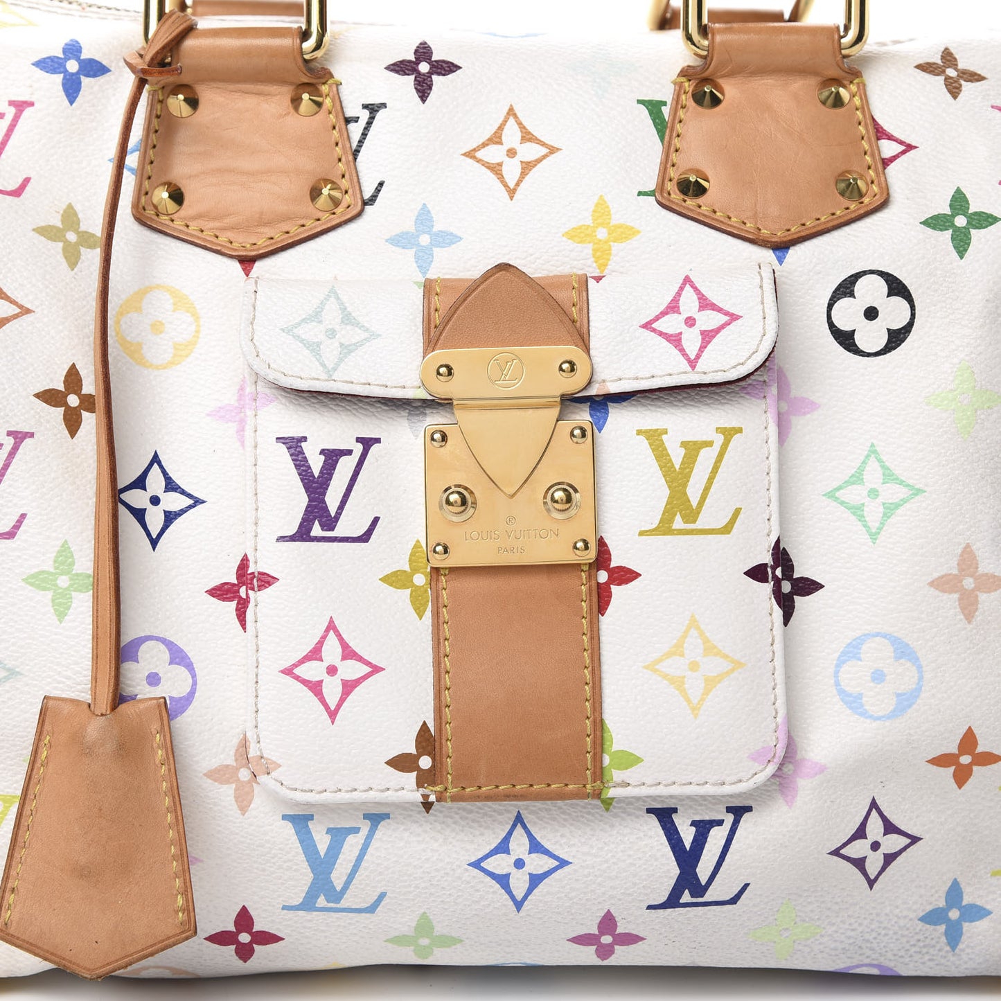 Monogram Multicolor Speedy 30 White