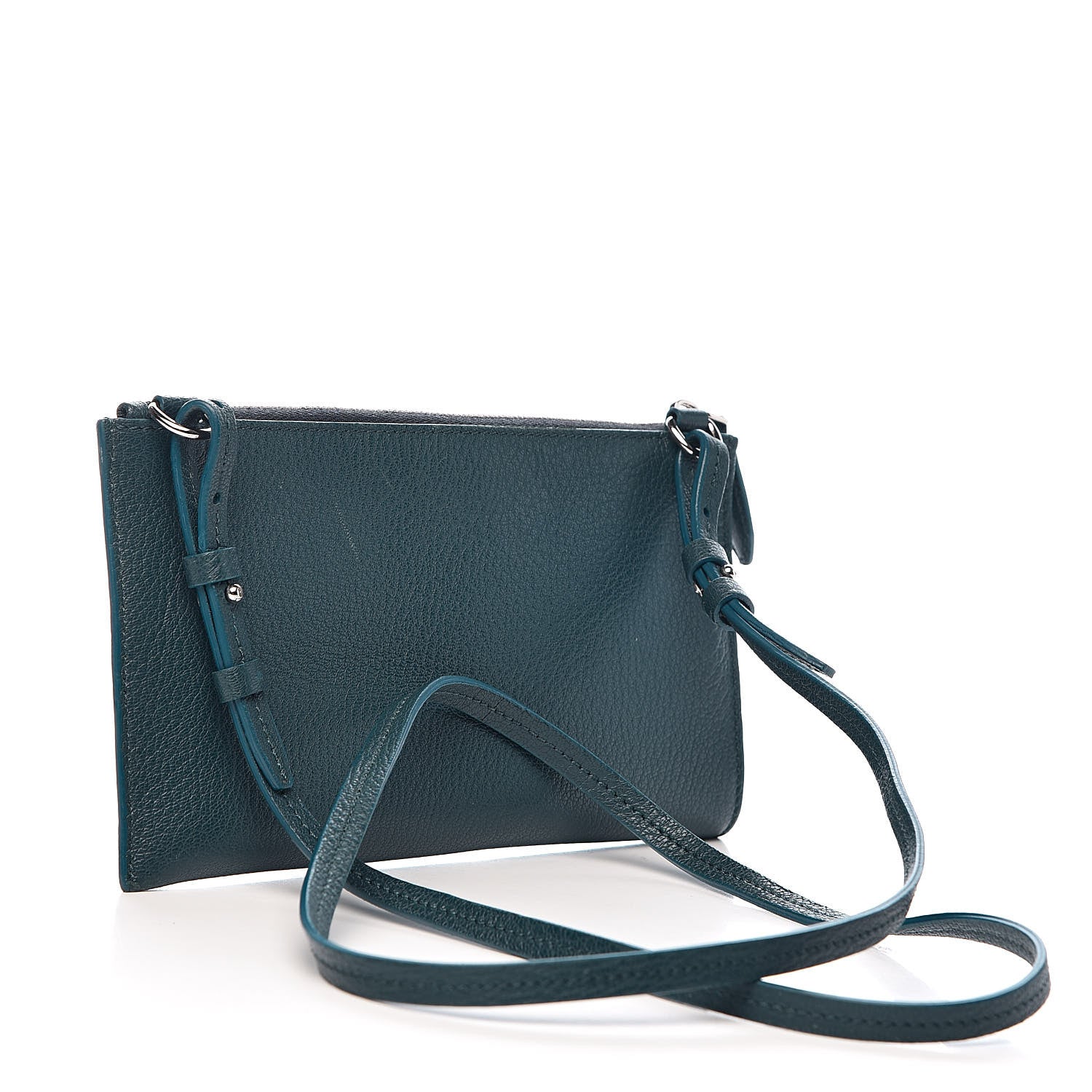 Givenchy Grained Goatskin Antigona Crossbody Peacock Blue 3 of 11