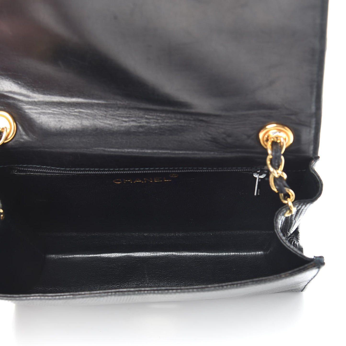 Lizard CC Mini Flap Bag Black