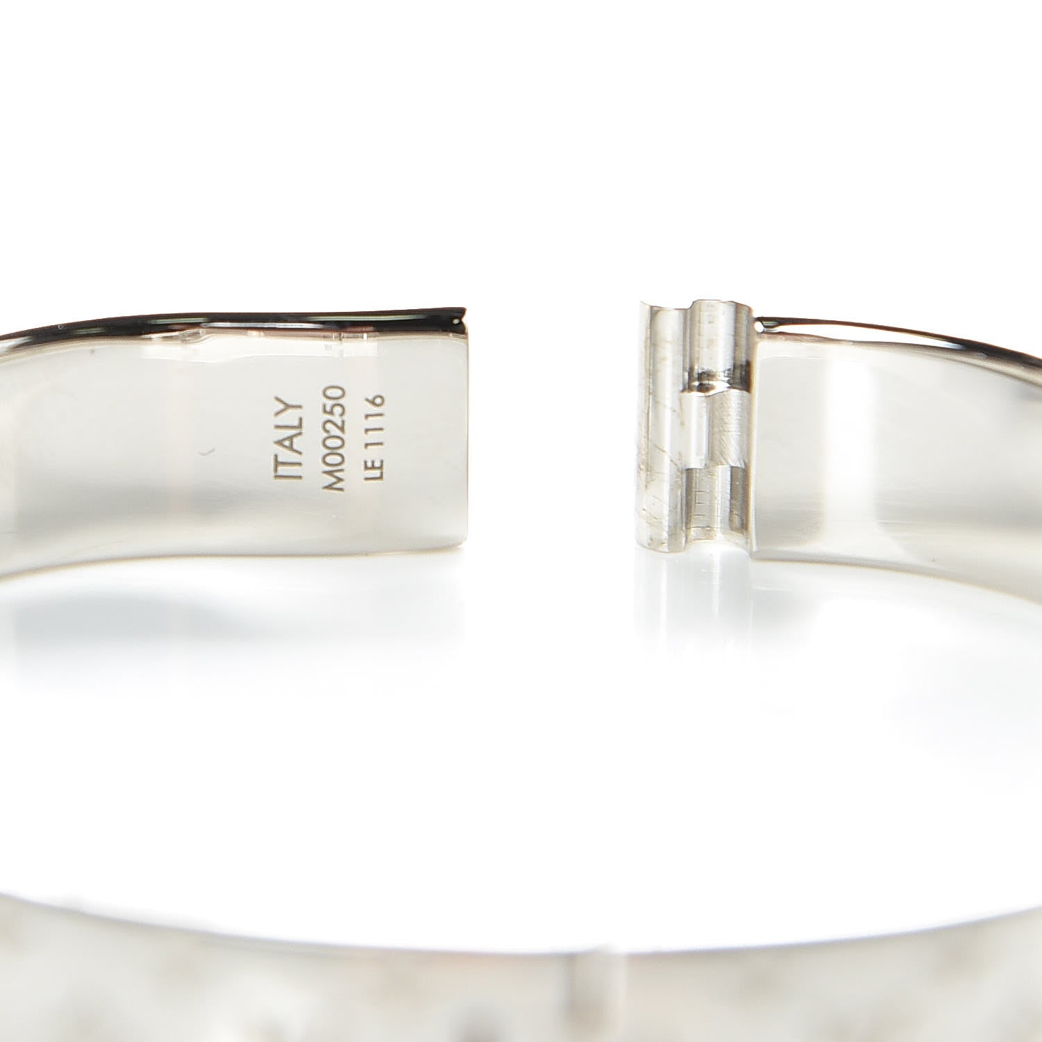 Louis Vuitton Palladium Monogram Nanogram Cuff M 4 of 5