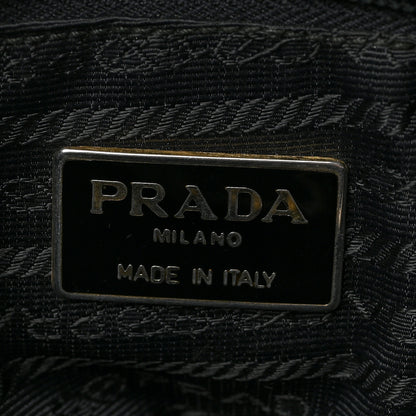 Prada Tessuto Nylon Chain Shoulder Bag Black 6 of 8