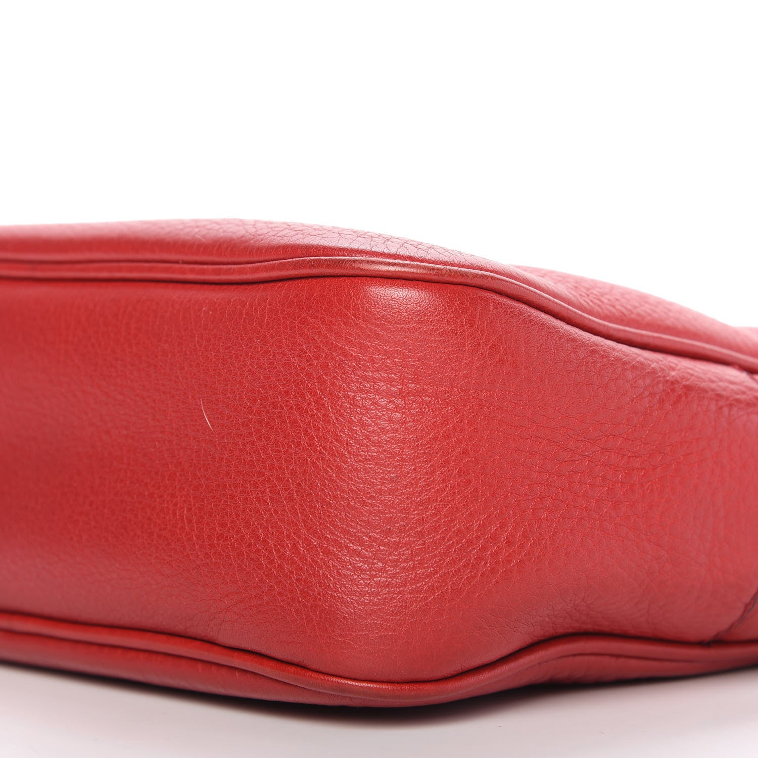 Gucci Pebbled Calfskin Small Soho Disco Bag Tabasco Red 7 of 10