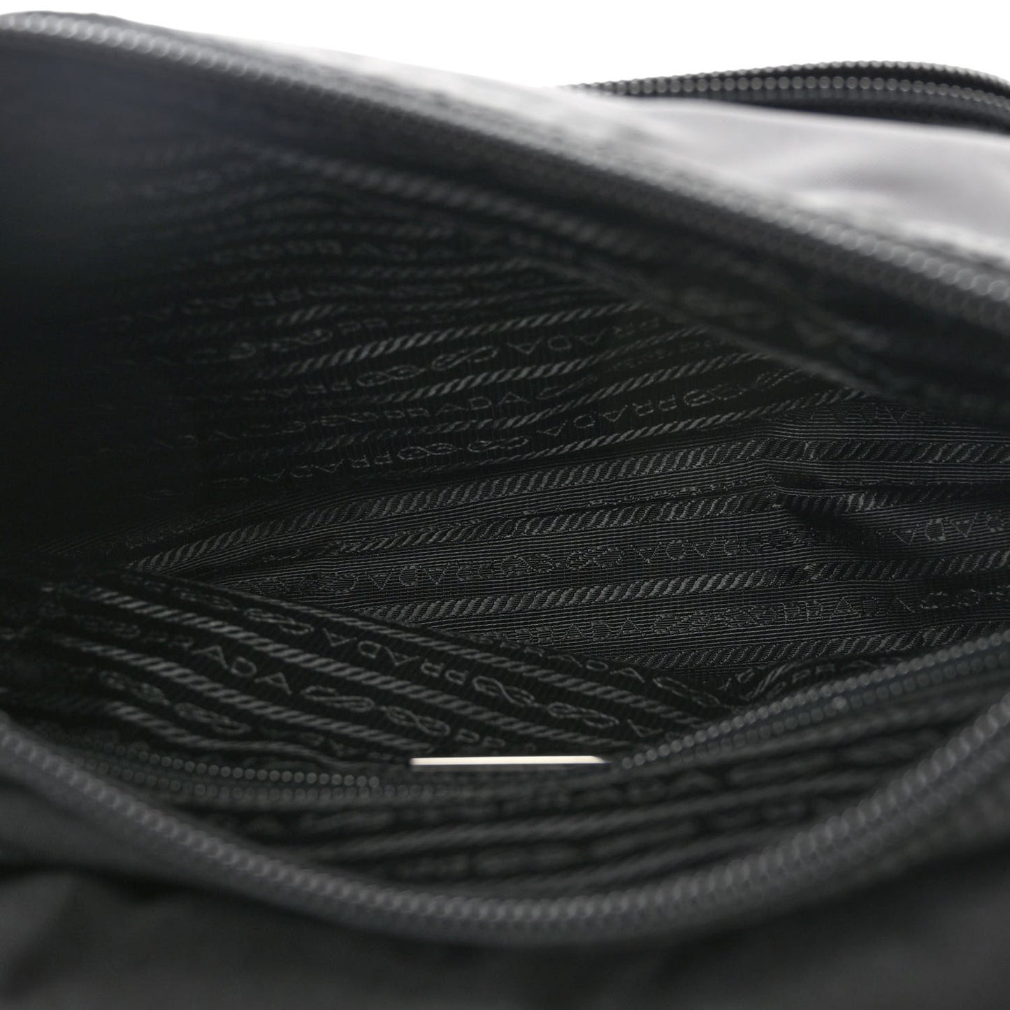 Tessuto Nylon Saffiano Small Vela Messenger Black