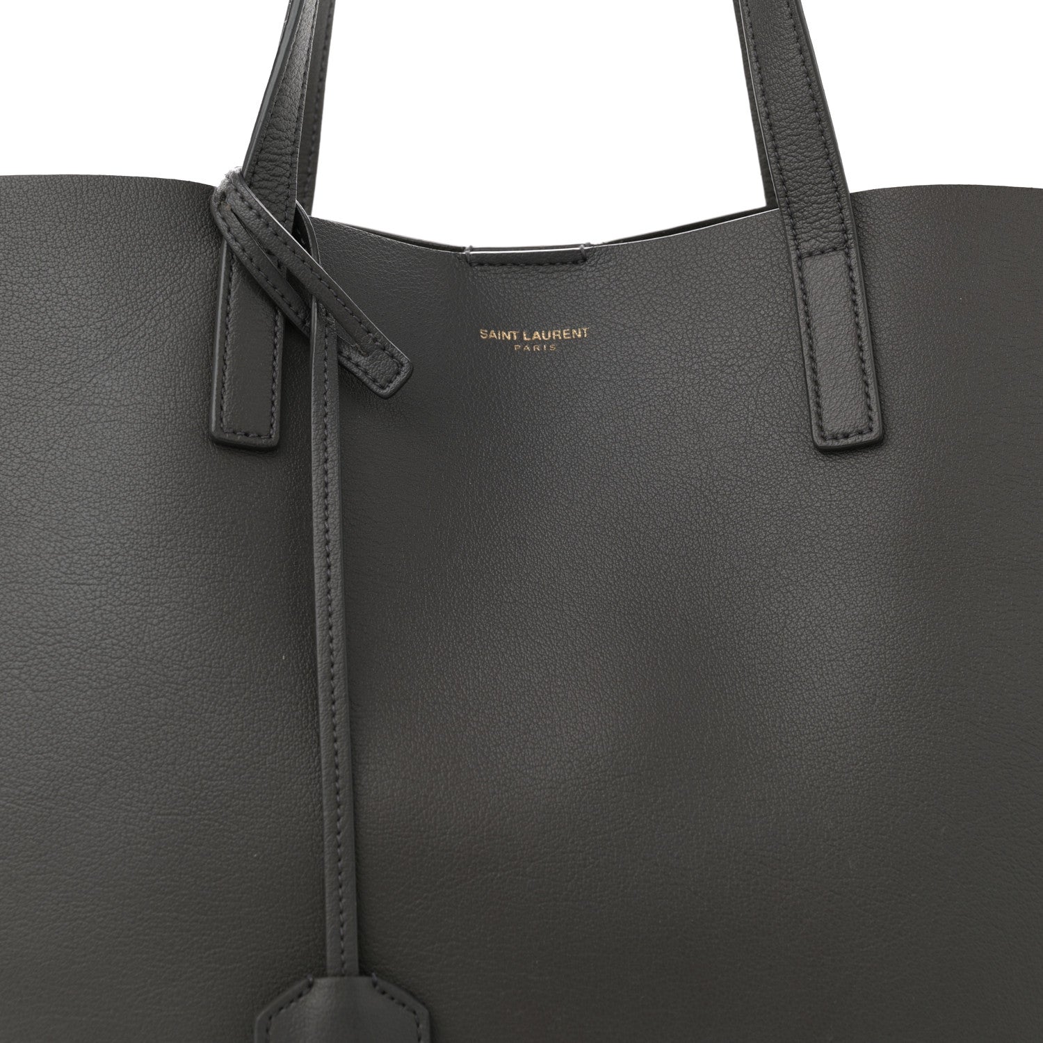 Saint Laurent Calfskin Large Shopping Tote Fog 9 of 13