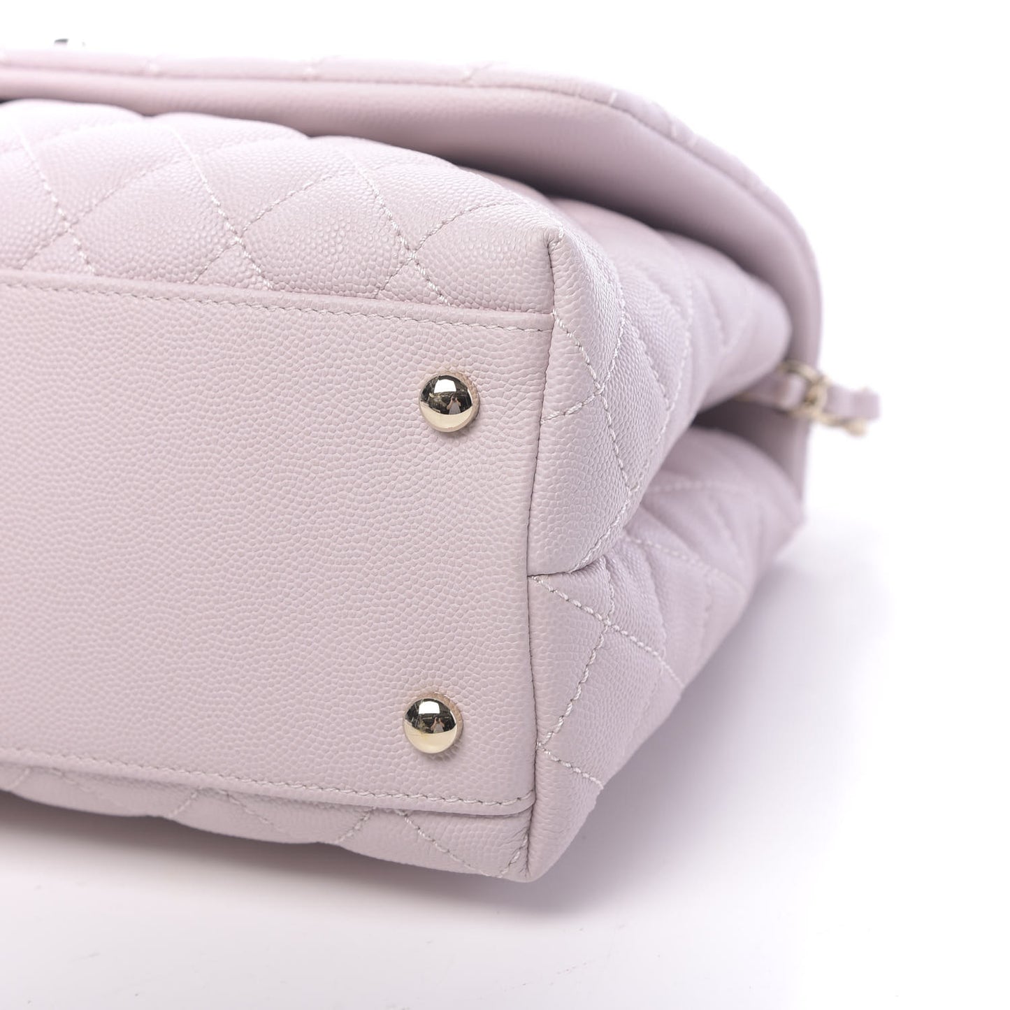 Caviar Quilted Small Coco Handle Flap Lilas Lilac