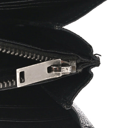 Saint Laurent Lambskin Mixed Matelasse Quilted Large Monogram Envelope Wallet Black 16 of 16