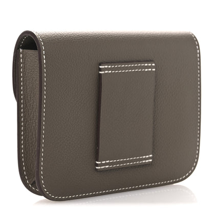 Hermes Evercolor Constance Slim Wallet Etoupe 4 of 10