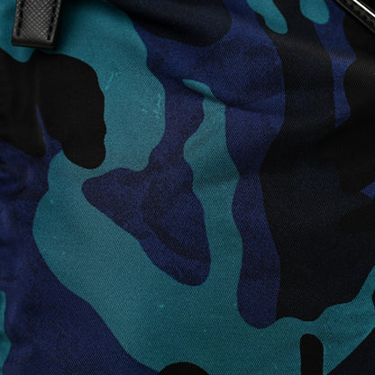 Prada Tessuto Nylon Camouflage Flat Messenger Royal 12 of 12