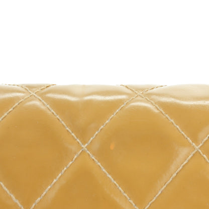Chanel Vinyl Quilted Jumbo Single Flap Beige 10 of 15