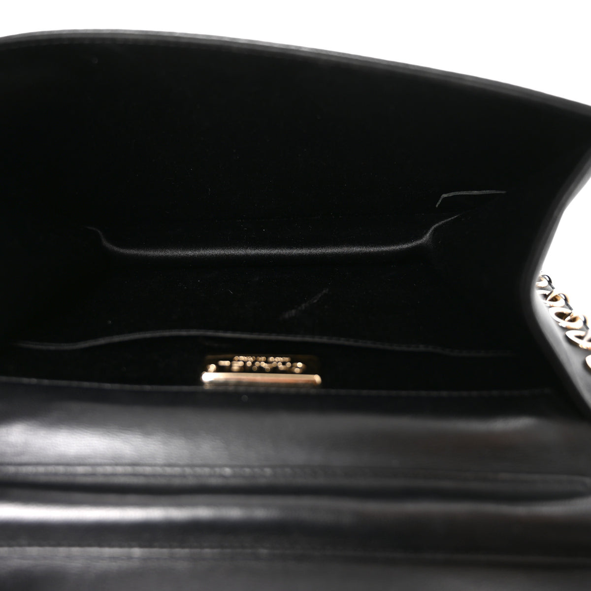 Chanel Lambskin Chocolate Bar Piercing CC Studded Small Chain Flap Bag Black 4 of 9