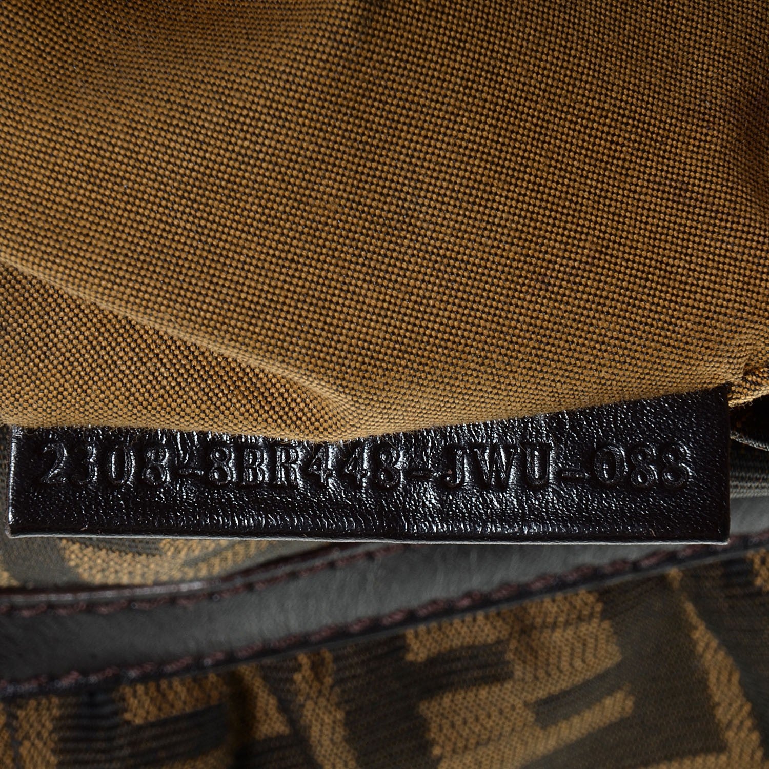 Fendi Zucca Cuoio Lucido Chef Hobo Tobacco Moro 9 of 9