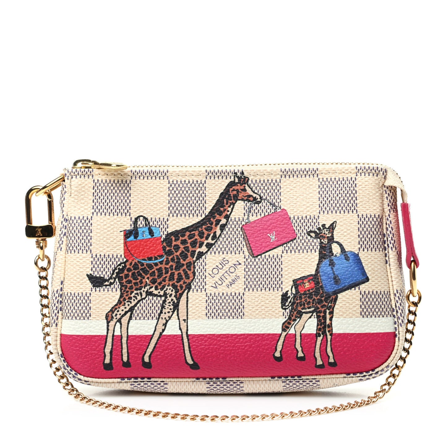 Damier Azur 2017 Christmas Animation Mini Pochette Accessories