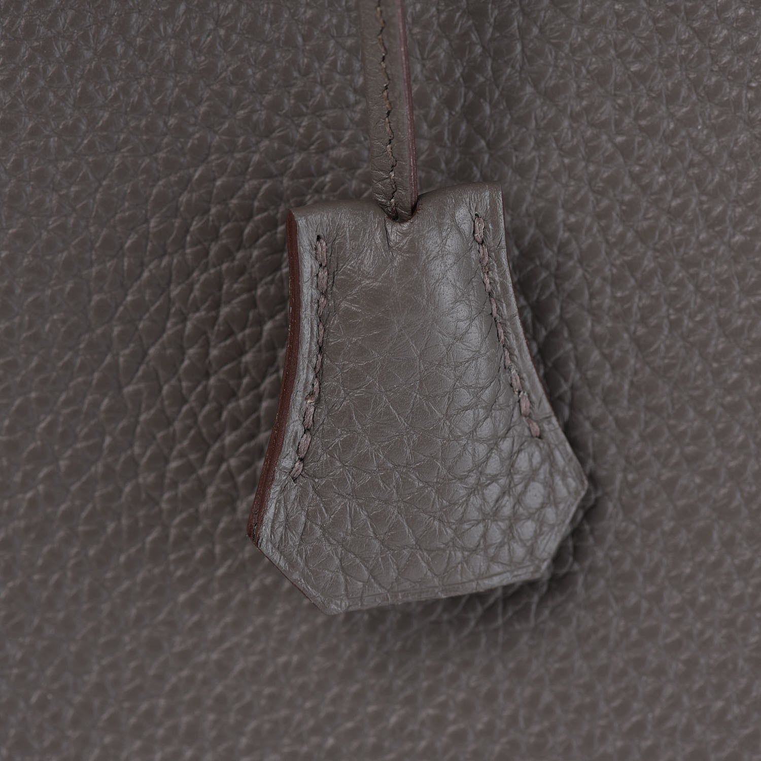 Hermes Taurillon Clemence Birkin 30 Etain 25 of 33