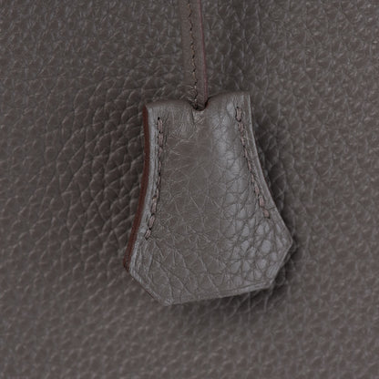 Hermes Taurillon Clemence Birkin 30 Etain 25 of 33