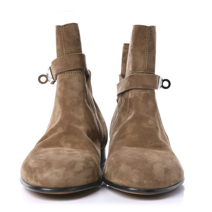 Hermes Suede Neo Low Boots 35 Ecorce 2 of 11