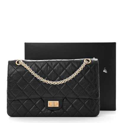 Chanel Aged Calfskin Quilted 50th Anniversary 2.55 Reissue 226 Flap Black 12 of 12
