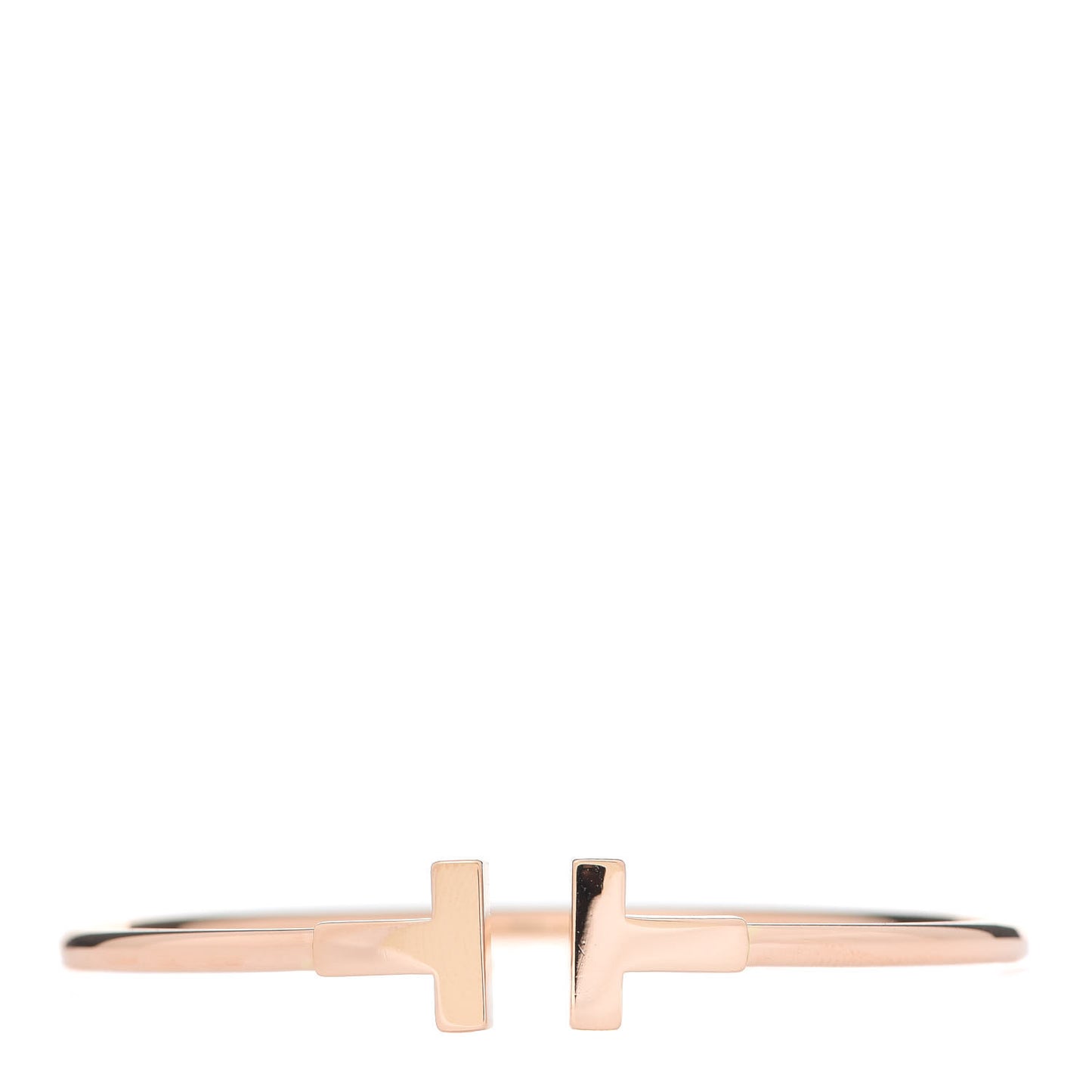 18K Rose Gold T Wire Bracelet
