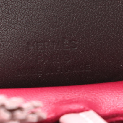 Hermes Milo Lambskin Grigri Rodeo Pegase Horse Bag Charm MM Framboise Rose Sakura Rouge Sellier 3 of 4