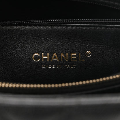 Chanel Caviar Lizard Embossed Quilted Small Coco Handle Flap Black 6 of 10