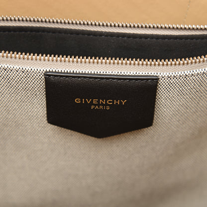 Givenchy Calfskin Chain Embossed Medium Bond Shopper Tote Black 6 of 9