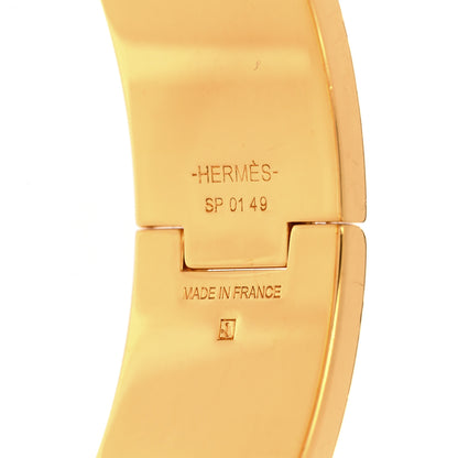 Hermes Enamel Wide Clic Clac H Bracelet PM Black 4 of 5