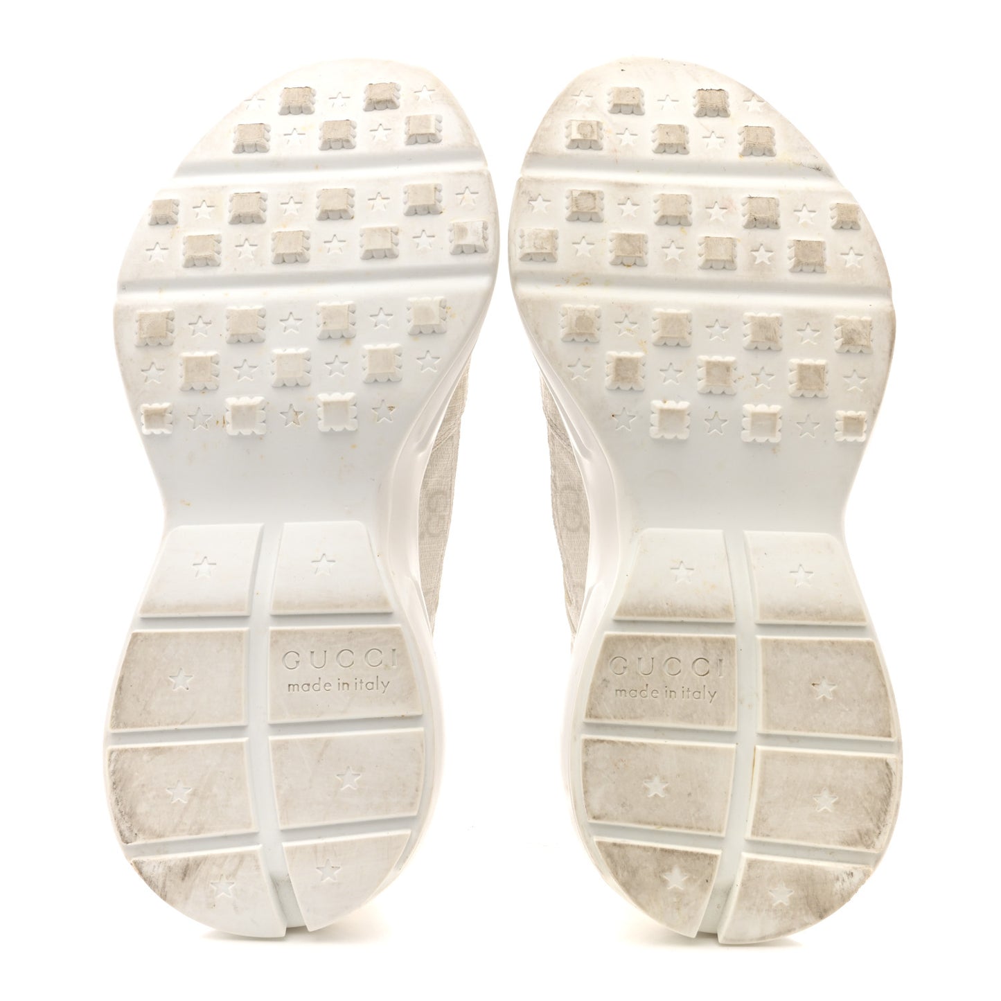 GG Supreme Monogram Womens Rhyton Sneakers 36.5 White