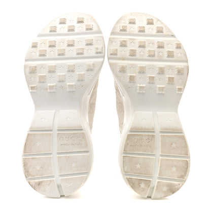 Gucci GG Supreme Monogram Womens Rhyton Sneakers 36.5 White 6 of 10