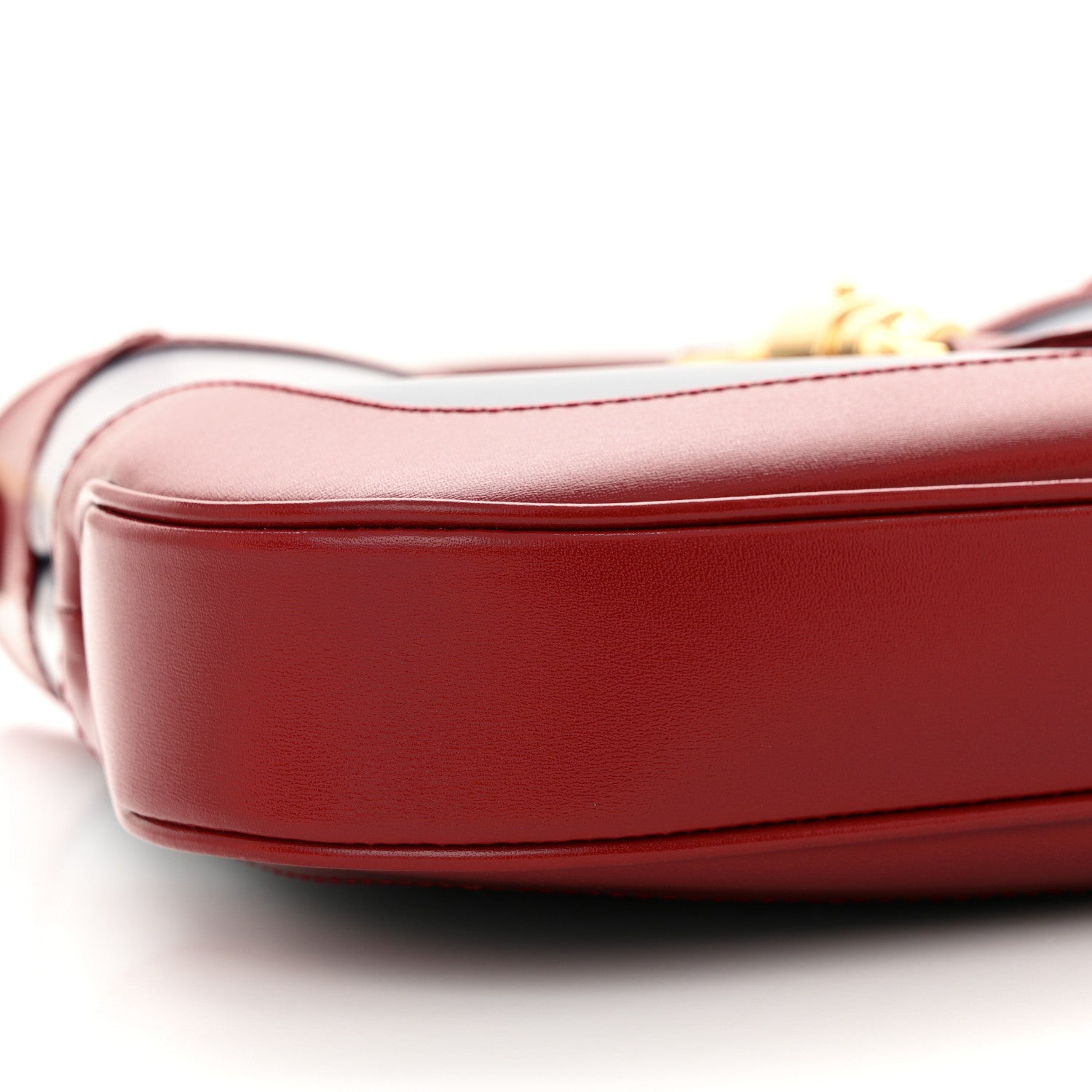 Gucci Boarded Dyana Lux Calfskin Bi-Color Small Jackie 1961 Hobo Blue Agata New Cherry Red 9 of 11