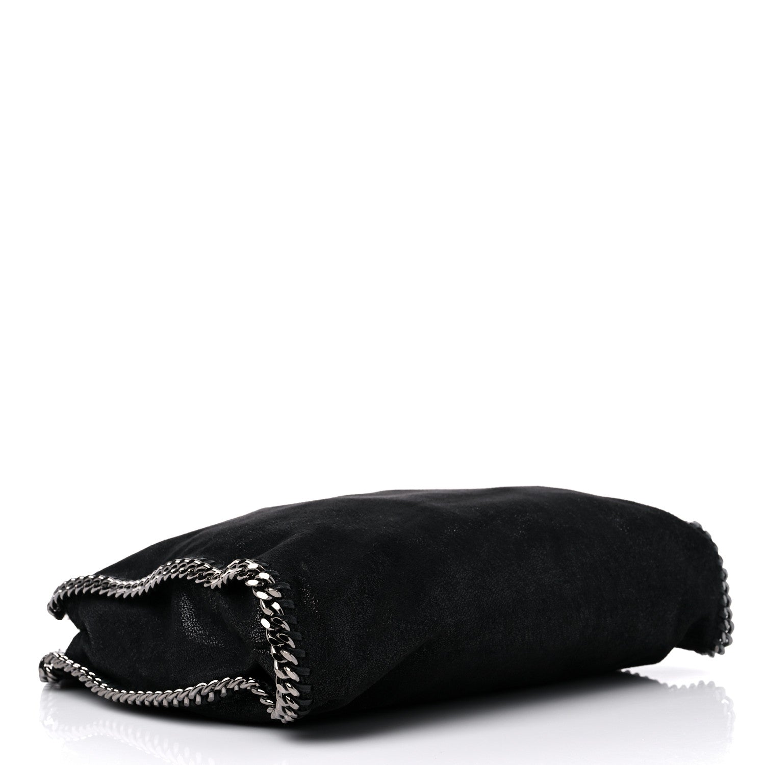 Stella McCartney Shaggy Deer Small Falabella Fold Over Tote Black 4 of 11