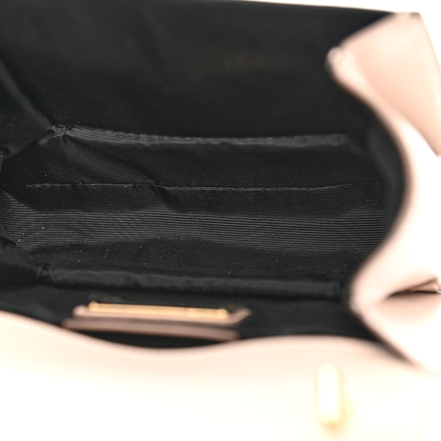Salvatore Ferragamo Printed Calfskin Ginny Crossbody Bag Black Beige 5 of 9