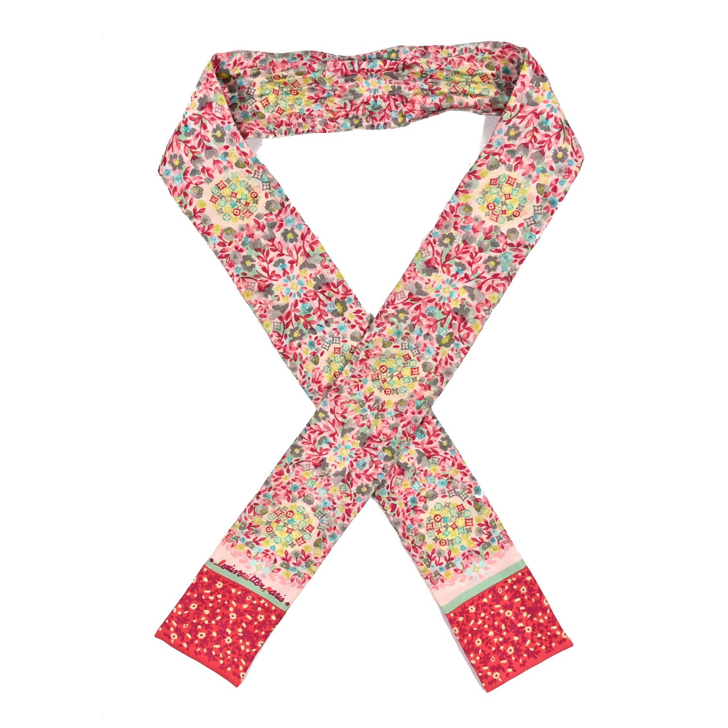 Louis Vuitton Silk Catania Bandeau Peche 1 of 3