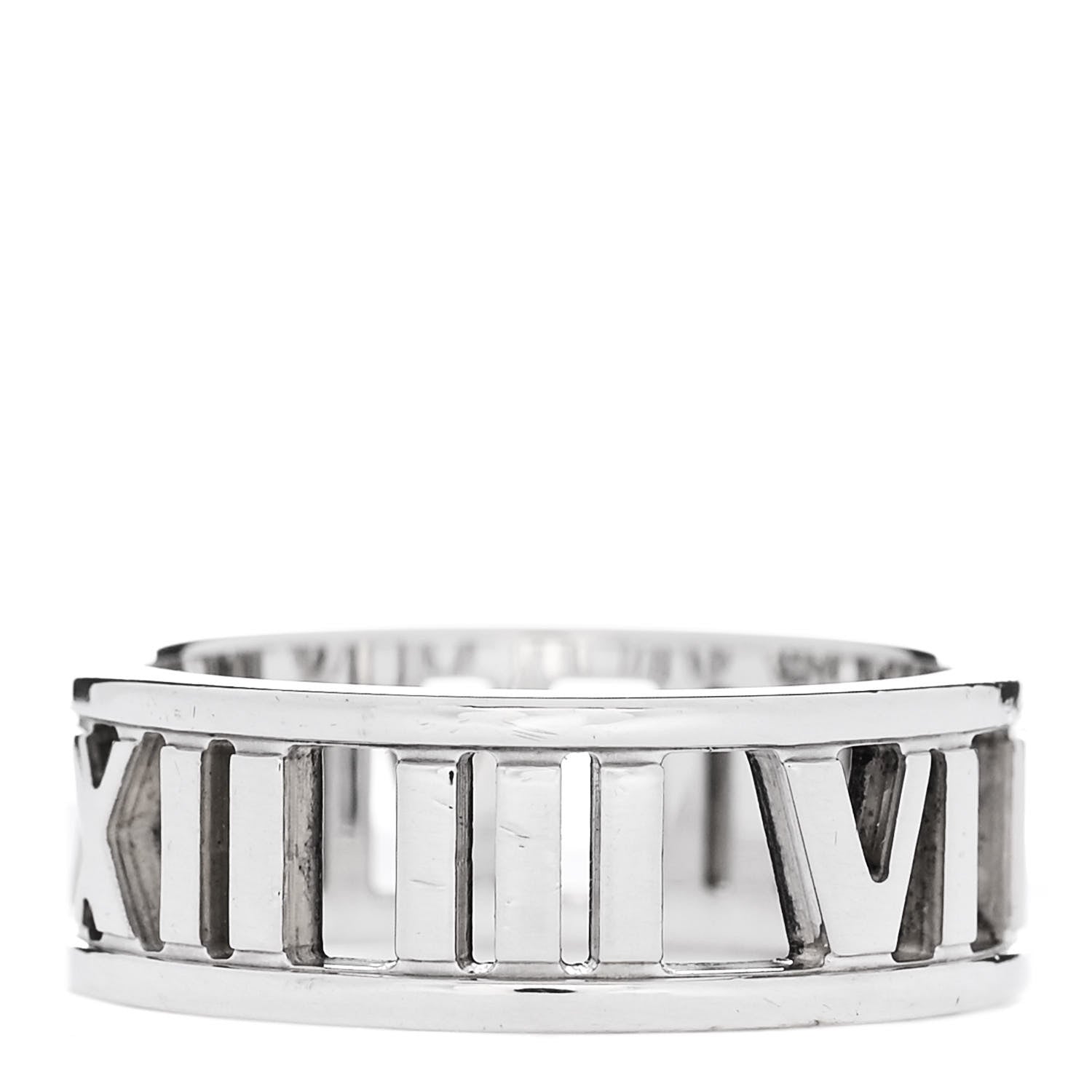 Tiffany Sterling Silver Wide Atlas Open Ring 50 5.5 3 of 5