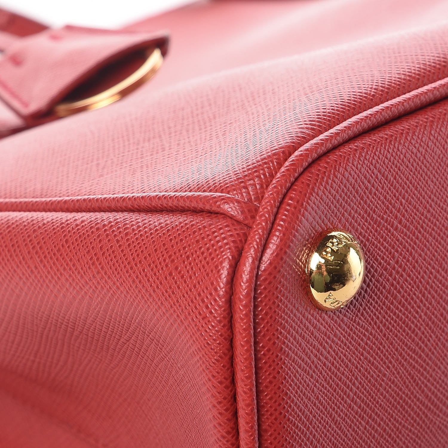 Prada Saffiano Medium Galleria Double Zip Tote Fuoco 10 of 13