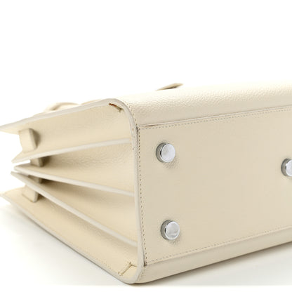 Saint Laurent Grained Calfskin Baby Sac De Jour White 8 of 10