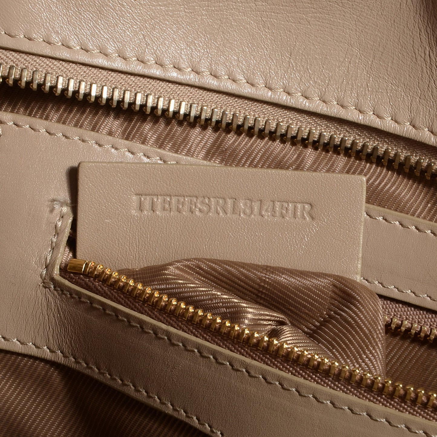Quilted Calfskin Large Manor Tote Beige