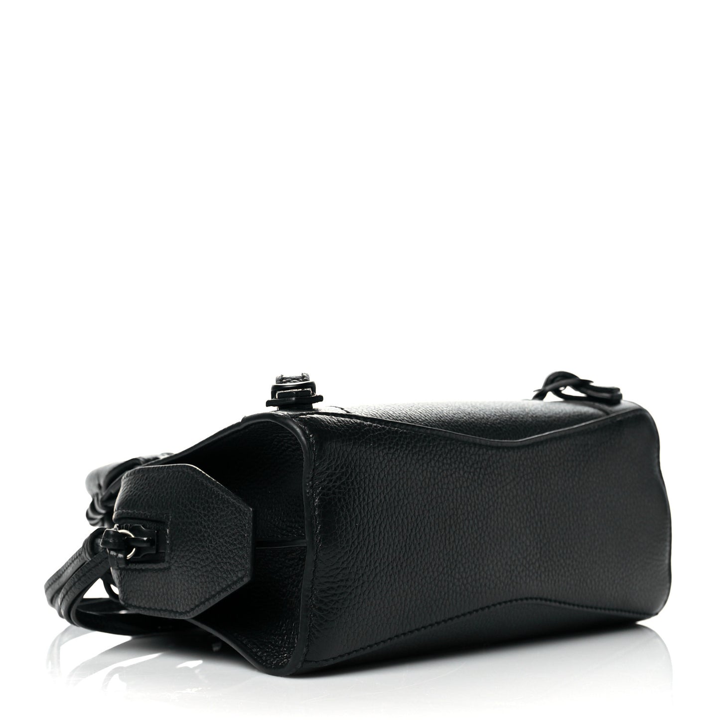 Grained Calfskin Neo Classic Black Hardware Mini City Black