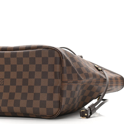 Louis Vuitton Damier Ebene Neo Neverfull MM Rose Ballerine 11 of 12