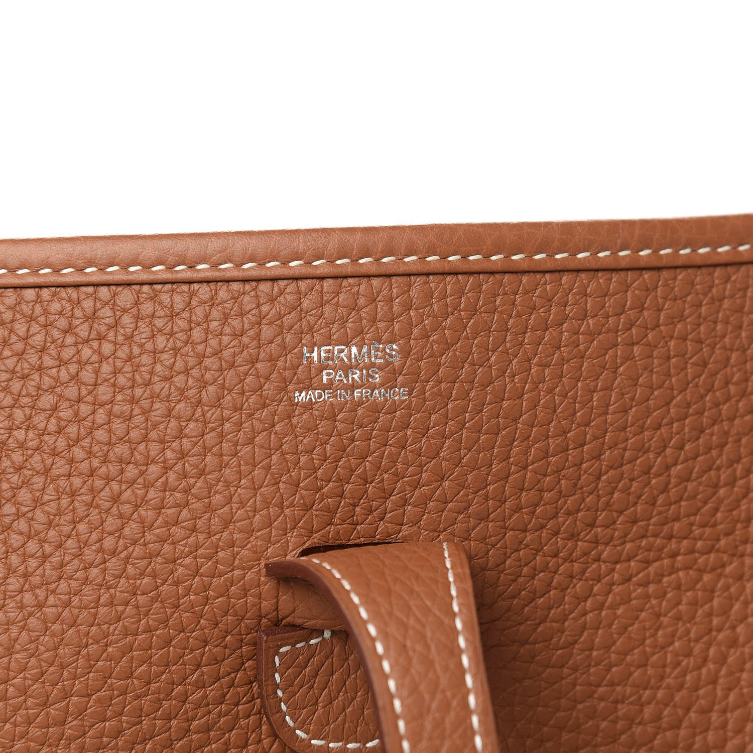 Hermes Taurillon Clemence Evelyne III PM Gold 8 of 10