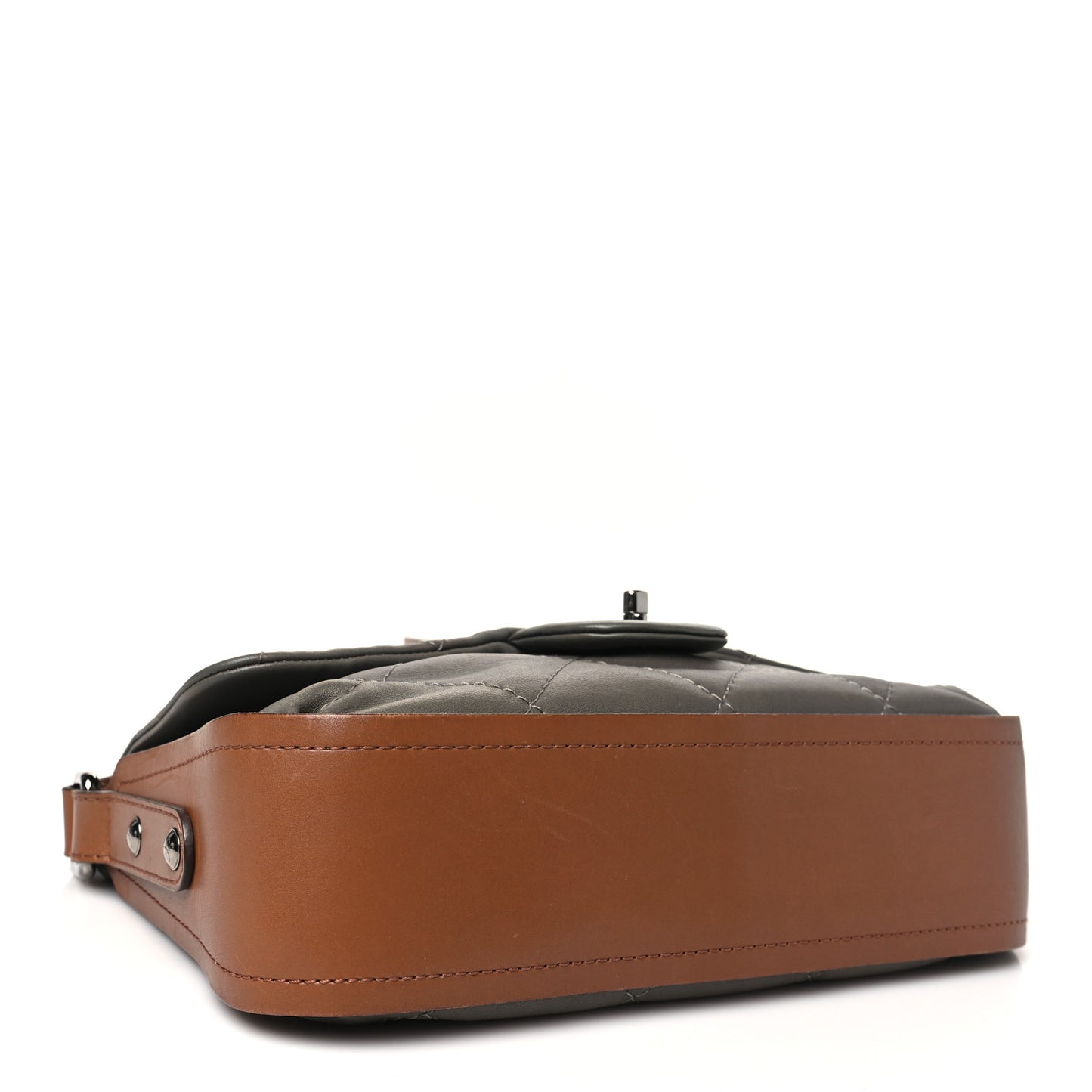 Calfskin Country Chic Cross Body Flap Grey