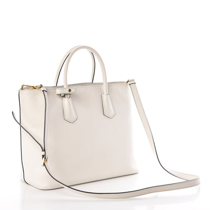 Prada Saffiano Cuir Front Pocket Tote Talco 3 of 11