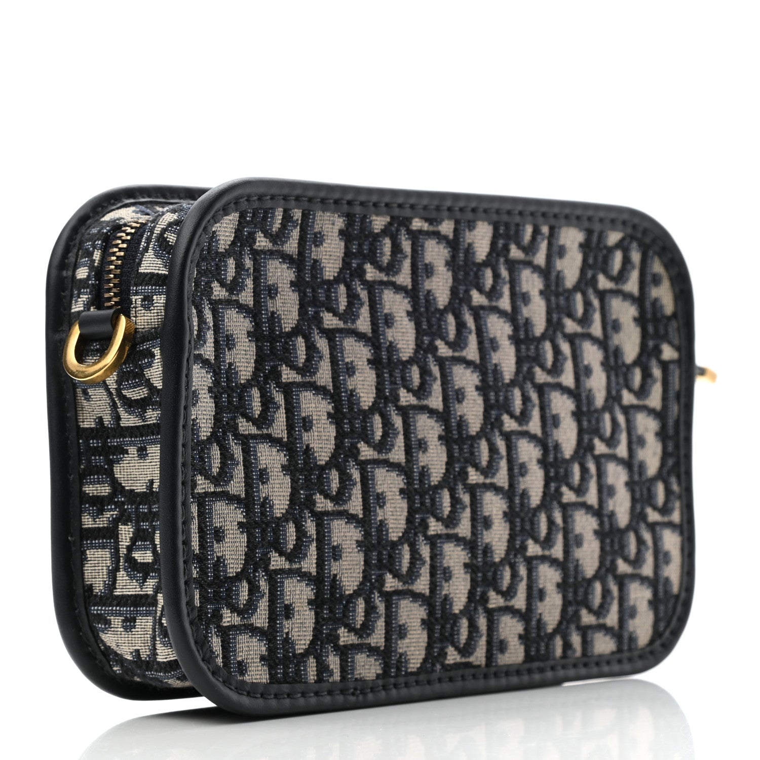 Christian Dior Oblique Diorquake Clutch Blue 3 of 6
