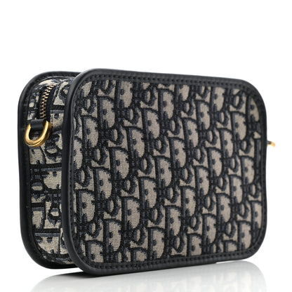 Christian Dior Oblique Diorquake Clutch Blue 3 of 6