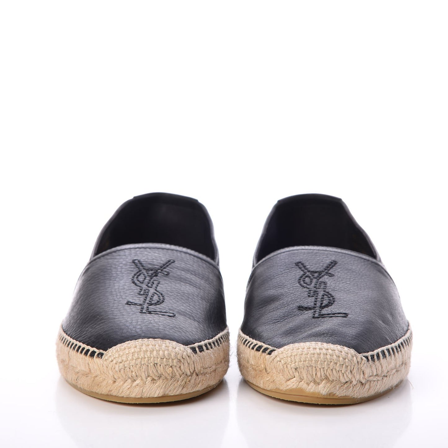 Lambskin Monogram Espadrilles 39 Black