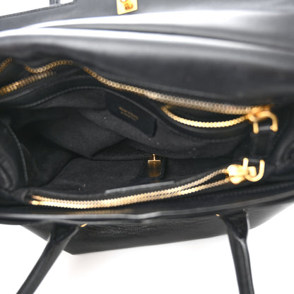 Tom Ford Smooth Calfskin Medium Icon Bag Black 6 of 17