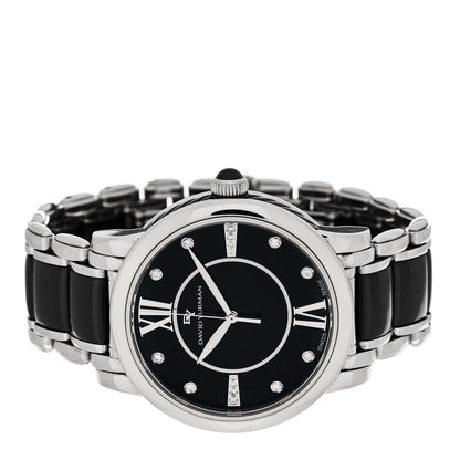 David Yurman Stainless Steel Ceramic Diamond 38mm Classic Quartz Watch Black 2 of 4