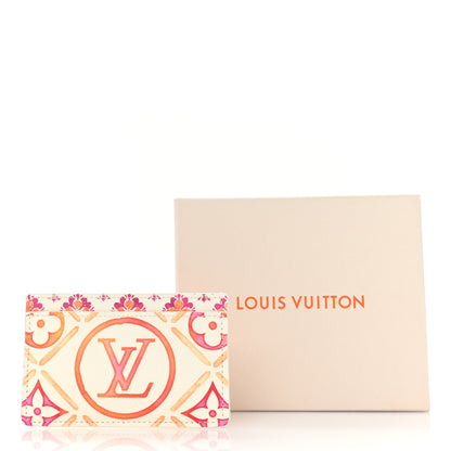 Louis Vuitton Monogram Tiles By The Pool Card Holder Coral 7 of 7